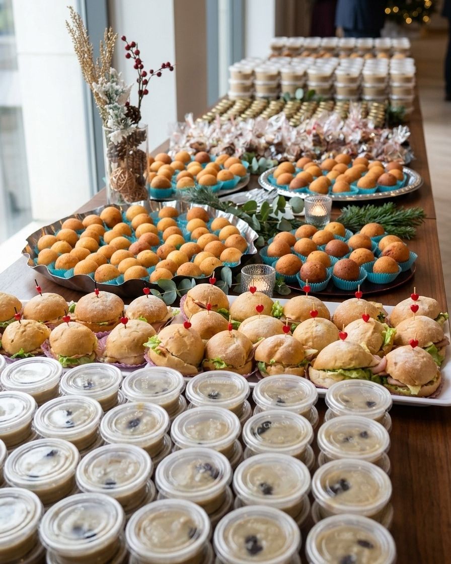 Catering eventos de empresa en Medellín estaciones de café y bocados panadería pasabocas lunch box Chef Bakery (22)