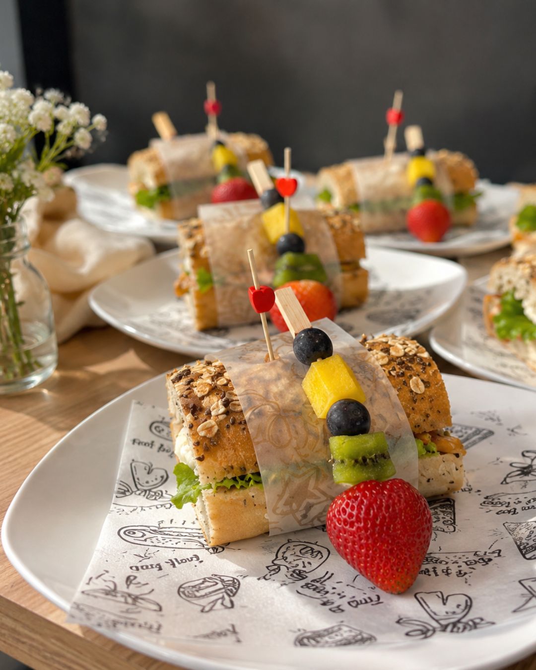 Catering eventos de empresa en Medellín estaciones de café y bocados panadería pasabocas lunch box Chef Bakery (4)